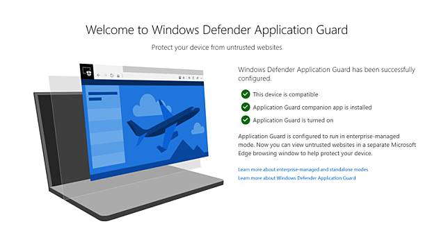 Windows defender application guard