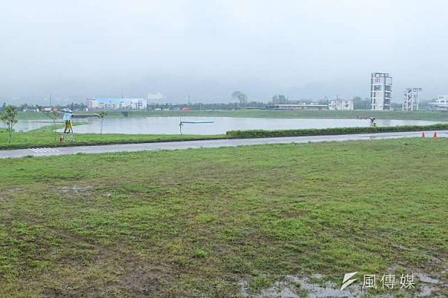經濟部水利署在「流域綜合治理計畫」中將興建32座滯洪池，但截至2018年底，僅完成8座。圖為滯洪池示意圖。（資料照，顏麟宇攝）
