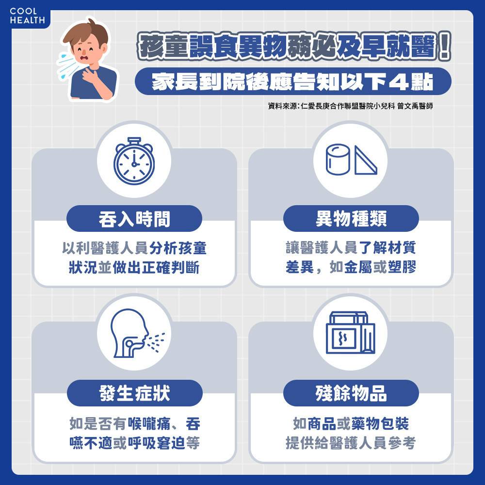 孩子誤吞鈕扣、硬幣如何處理？ 醫示警家長：拖延就醫恐需「重建食道」 | 潮健康| LINE TODAY