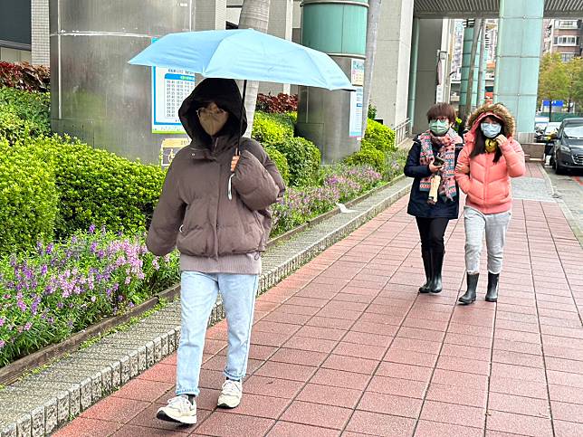 全台冷颼颼，不過最冷時刻還沒報到。