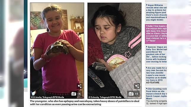 英國一名罕病女童的12歲生日願望，讓人聽了十分心疼。(圖／翻攝自每日郵報)