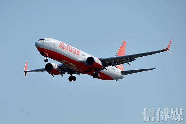 韓國濟州航空（JEJU Air）在務安國際機場撞毀意外引起全球關注，雖尚未判別機械或是人為故障，但濟州航空本身就已畫將舊的737客機逐年汰換成全新的737Max客機。（圖非當事飛機）。（攝影／鄭國強）