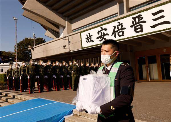 安倍晉三國葬儀式26日在日本武道館預演。路透社