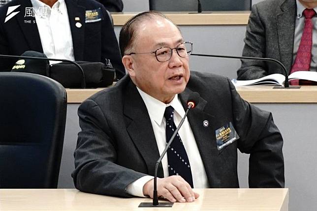 台灣安全研究中心今（30）日發表2023TTX區域安全兵推報告，由前國防部副部長、前海軍司令陳永康擔任主持。（張曜麟攝）