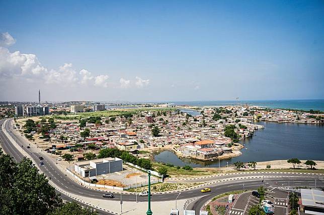 This photo taken on March 9, 2024 shows a city view of Luanda, capital of Angola. (Xinhua/Li Yahui)