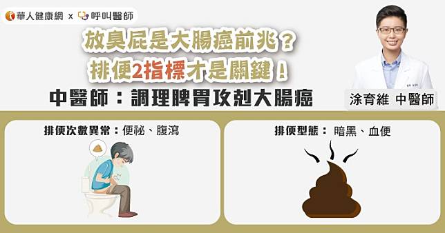 放臭屁是大腸癌前兆？排便2指標才是關鍵！中醫師：調理脾胃攻剋大腸癌