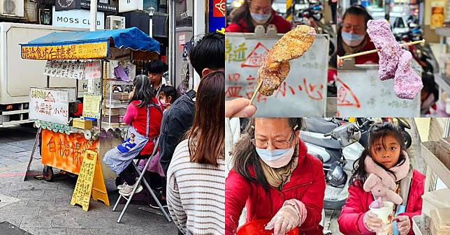 【基隆人帶路】Google高達5星評論！「嬤孫食坊白糖粿」50元一份外酥內Q不油膩，孫兒幫阿嬤一起叫賣好孝心