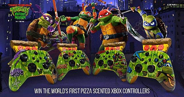 微軟公開披薩風味《忍者龜》Xbox控制器，打電動飄出餅皮香