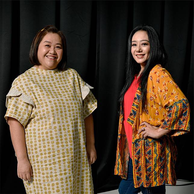鍾欣凌(左)與高慧君兩人皆參與了今年的金鐘獎，鍾欣凌是主持人、高慧君則入為戲劇節目女主角。