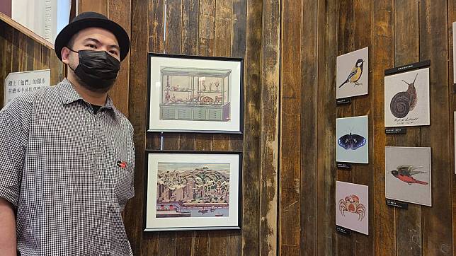 國立台灣博物館邀請插畫家鄒駿昇創作《捉迷藏》繪本，在繪本中創造出引人入勝的追尋台灣雲豹之路。(江昭倫 攝)
