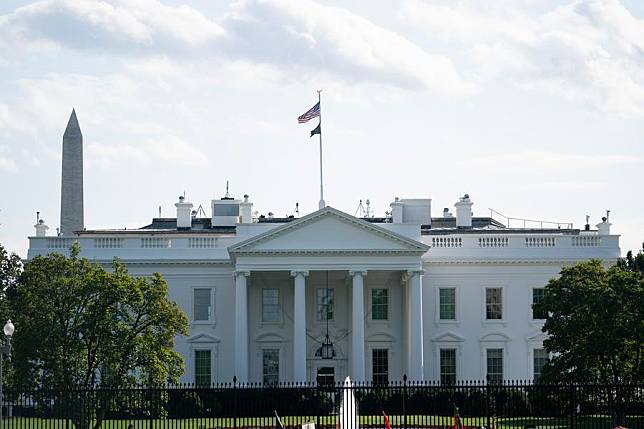 Photo taken on Oct. 9, 2023 shows the White House in Washington, D.C., the United States. (Xinhua/Liu Jie)