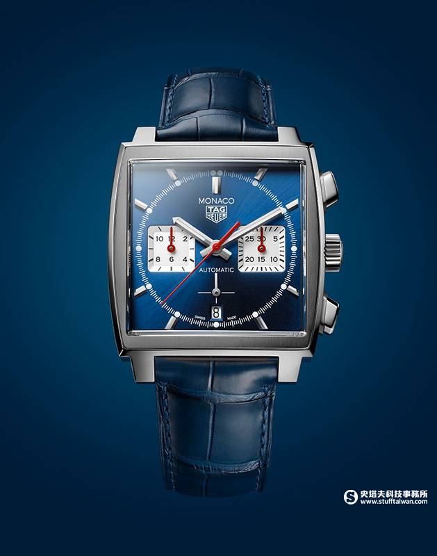 TAG Heuer Monaco Heuer 02計時腕錶，參考編號CBL2111.FC6453，建議售價NT$222,100