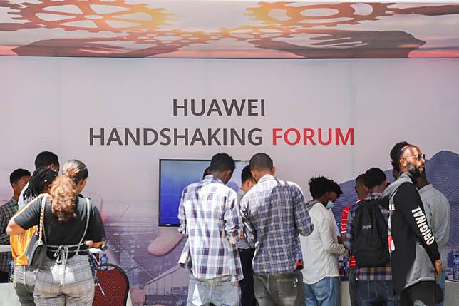 People attend the Huawei Ethiopia forum, organized in collaboration with Addis Ababa University, in Addis Ababa, Ethiopia, May 9, 2022. (Xinhua/Michael Tewelde)
