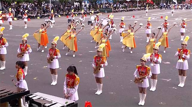 國慶大會序幕暖場演出。圖／台視新聞