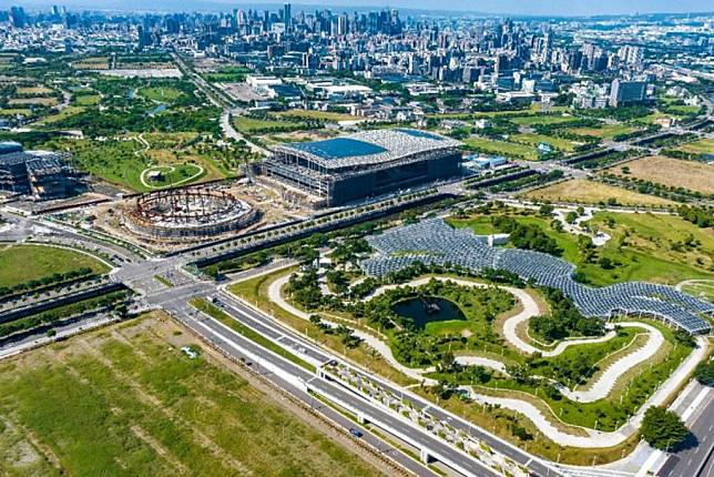 水湳經貿園區將陸續招商，有望帶動周邊機能和就業機會，吸引不少開發商積極搶進。圖/台中市政府地政局提供