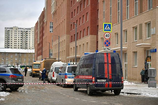 This photo taken on Dec. 17, 2024 shows the site of the explosion in Moscow, Russia. (Photo by Alexander Zemlianichenko Jr/Xinhua)