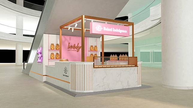 A rendering of the pop-up cookie shop (Photo: Baked Indulgence)