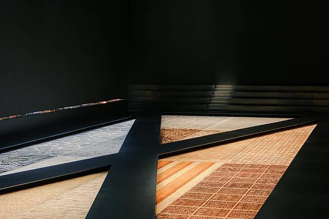 Hermès為今屆米蘭設計週創作的「The Topography of Material」藝術裝置