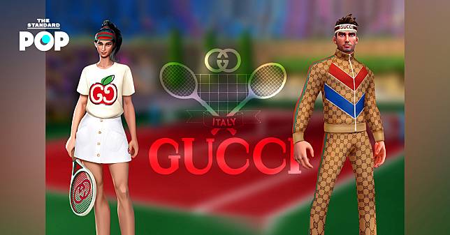 Gucci ร่วมงานกับค่าย Wildlife เปิดตัวเสื้อผ้าและสนามในเกม Tennis Clash