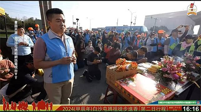 顏寬恒二迎白沙屯媽被繞道　傅崐萁夫婦直接被閃過
