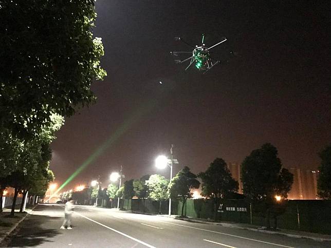 Scientists from Nanjing University conduct a quantum key distribution experiment based on a drone platform in Nanjing, east China's Jiangsu Province in October 2023. (Nanjing University/Handout via Xinhua)