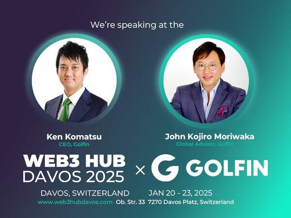 Golfin’s founder Ken Komatsu and strategic advisor John Kojiro Moriwaka will present “How the Web3 Golf Game ‘Golfin’ Will Shape the Future of the Web3 Movement” on January 22, 2025