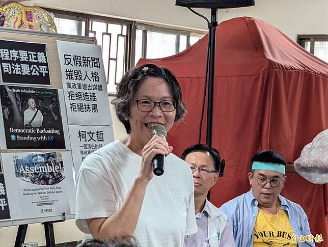 蔡壁如出席民眾黨嘉義開講活動時，表示下週一將對台北市議員洪健益提出告訴。(記者王善嬿攝)