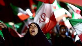 伊朗德黑蘭街頭的反美示威。路透社