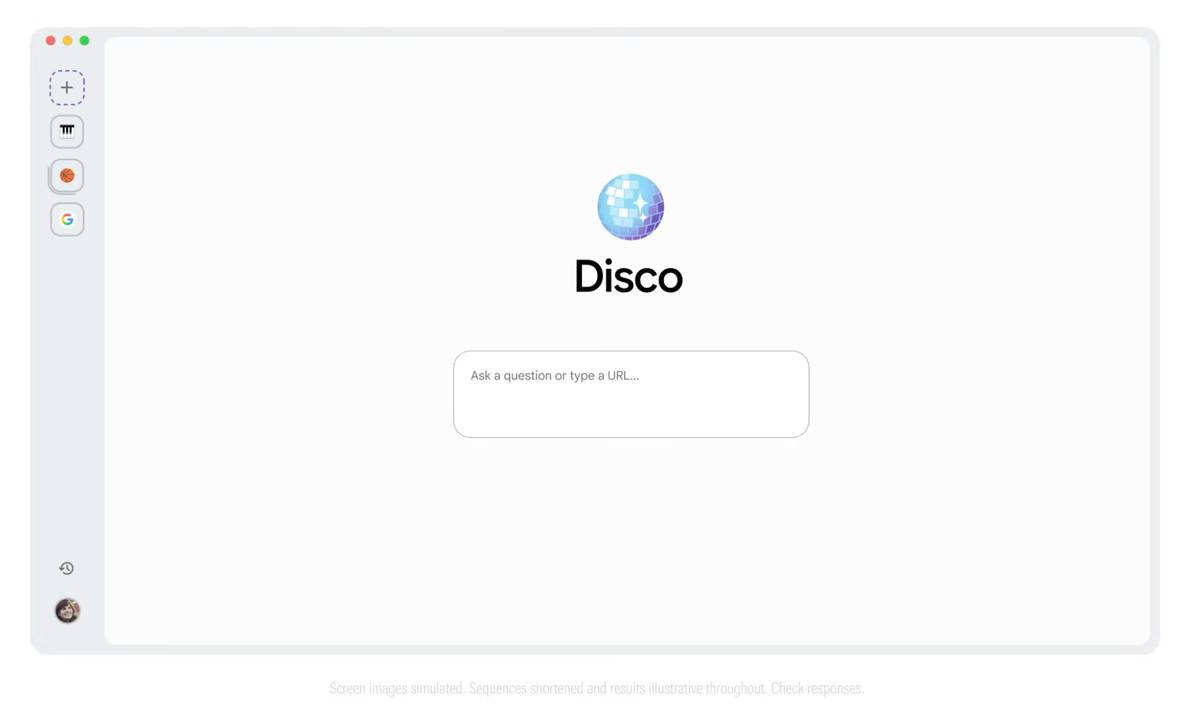 Google 發表全新AI 瀏覽器「Disco」，外媒：Google 搜尋與Vibe Coding 的完美結合| TechOrange 科技報橘|  LINE TODAY