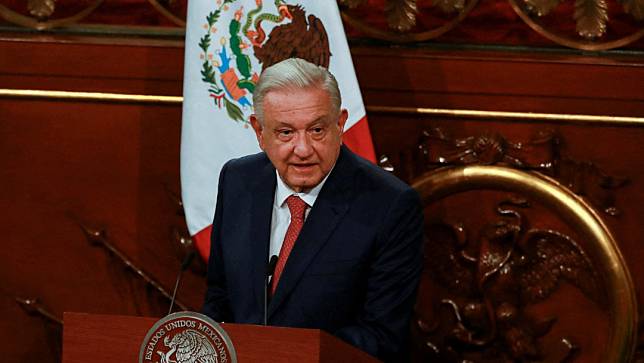 2024年2月5日．墨西哥總統羅培茲歐布拉多發表新政策。路透社