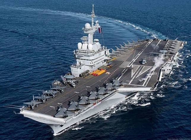法國「戴高樂號」航空母艦擬2025赴太平洋，與美航艦整合訓練。(圖擷取自法國海軍官網)