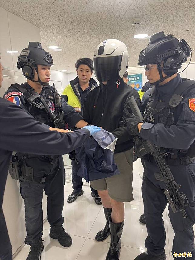 涉嫌強盜中國信託忠孝分行的嫌犯林勇秀。(記者鄭景議攝)