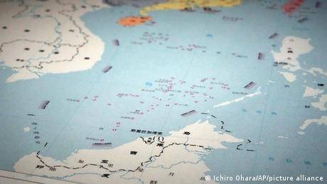 中國發行的地圖將南中國海大部分海域劃歸中國領海