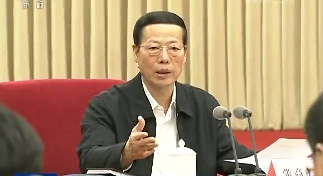 中國國務院前副總理張高麗。   圖: 翻攝自《中國央視》