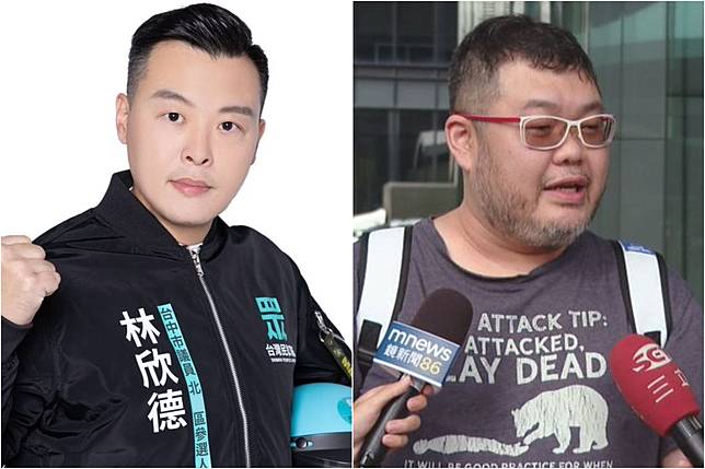 林欣德（左）身分遭四叉貓（右）起底。（翻攝自林欣德臉書、資料畫面）