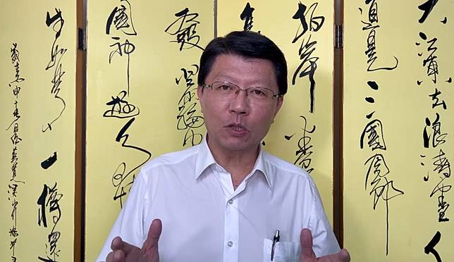 藍委謝龍介質疑台鹽前董事長陳啟昱出面投案，乃因一切都已「喬好了」。（取自謝龍介影片）