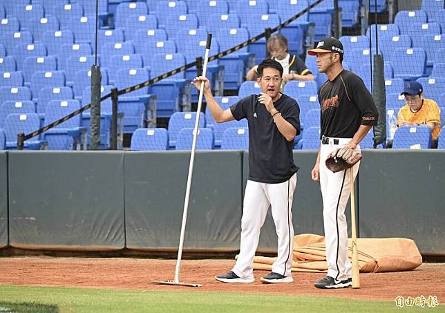 中信兄弟總教練平野惠一。(記者廖耀東攝)