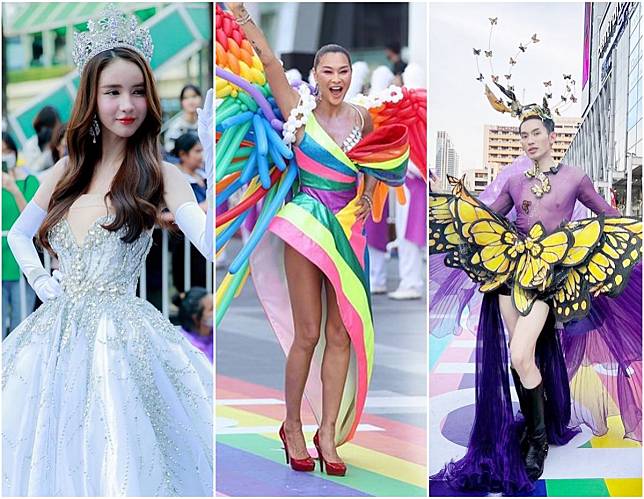 ส่องคนบันเทิง จัดเต็มหัวจรดเท้าร่วมเดินพาเรดแสดงพลังสีรุ้ง Pride Month