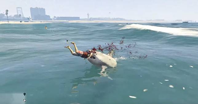 《GTAV》達人模改「大白鯊」Mod，讓你成為殘忍的海中霸主 🦈