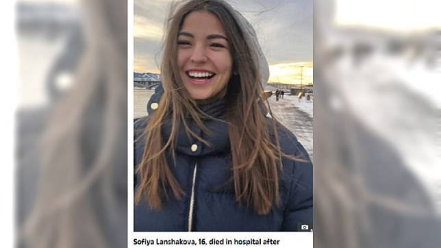 俄羅斯一名16歲少女索菲亞突然腹痛死亡，子宮也跟著不見。 圖／翻攝自太陽報