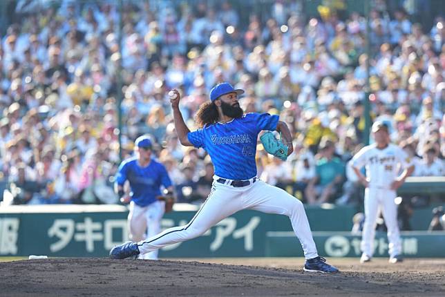 Jackson 對戰巨人時必須留意他的控球狀況。（圖：X 横浜DeNAベイスターズ）