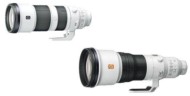 長鏡頭：FE 600mm F4 GM OSS（下）其中一個賣點是僅重3040g，比其他廠相同等級的鏡頭輕；至於FE 200-600mm F5.6-6.3 G OSS（上）則為入門「打雀」人士而設。（品牌提供）