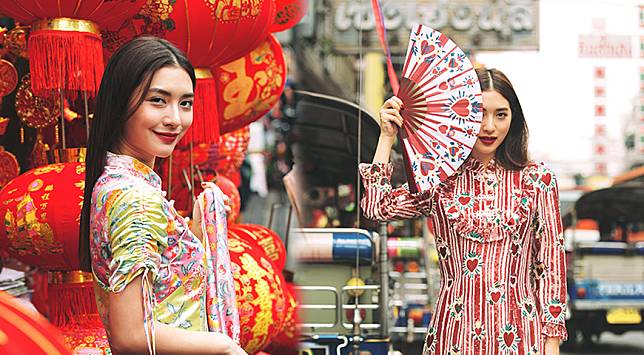 ดีงามพระรามสี่! 'มิว นิษฐา' โชว์ฝีมือออกแบบเสื้อผ้าคอลเลคชั่นพิเศษต้อนรับตรุษจีน ร่วมกับแบรนด์ Disaya