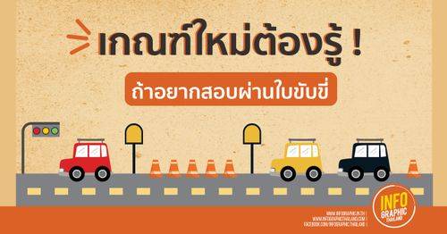 เกณฑ์ใหม่ต้องรู้! ถ้าอยากสอบผ่านใบขับขี่