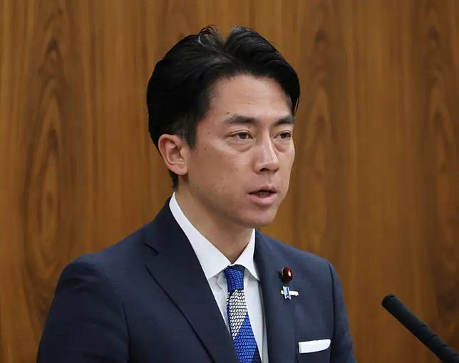 ▲小泉進次郎進來獲任命出任農林水產大臣。（圖／美聯社／達志影像）
