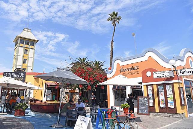 This photo, taken on March 25, 2024, shows a street view in Swakopmund, Namibia. (Xinhua/Chen Cheng)