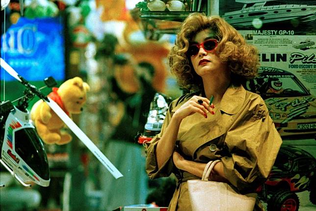 Brigitte Lin in one of her most iconic roles, as a wig-wearing drug trafficker in Wong Kar-wai’s gritty city portrait Chungking Express, from 1994. She would retire from the screen soon afterwards.