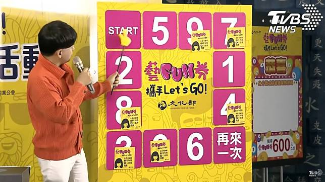 藝FUN券獎號出爐，超過210萬人中獎。（圖／TVBS）