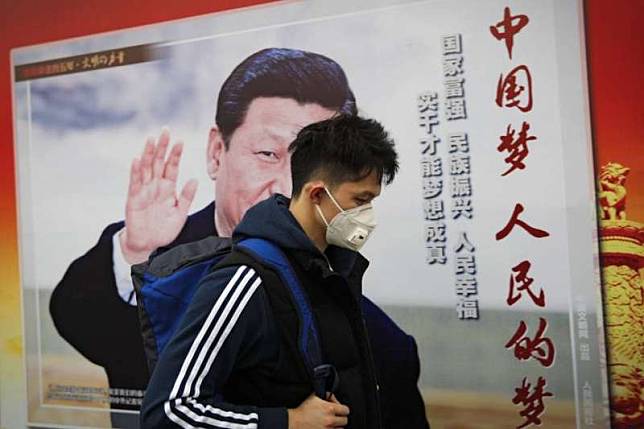 中國武漢肺炎延燒，《時代》雜誌指出，這場疫情可能阻撓習近平的「中國世紀」大夢（美聯社）