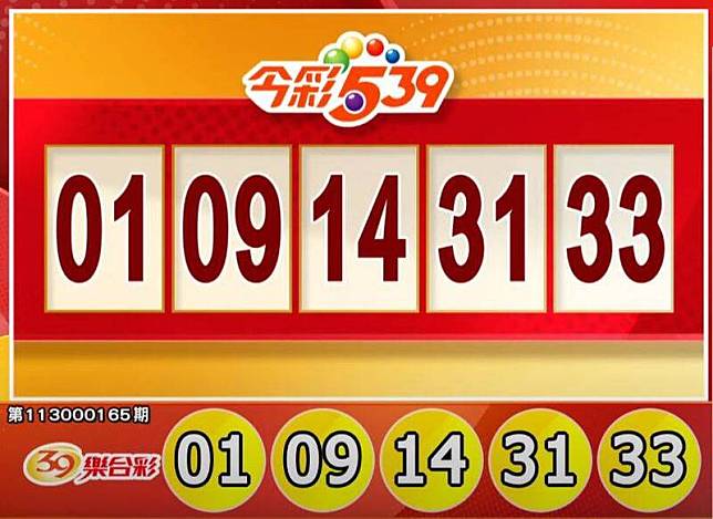 今彩539、39樂合彩開獎號碼。(擷取自三立iNEWS《全民i彩券》)